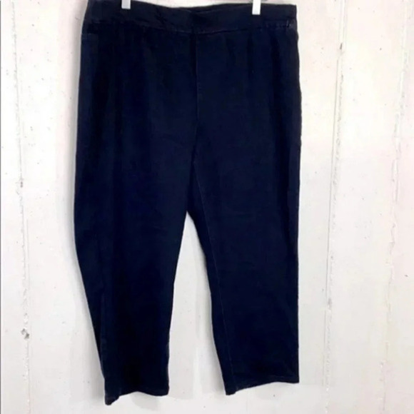 Bandolino 16 stretch pull up crop blue jeans - Picture 1 of 5